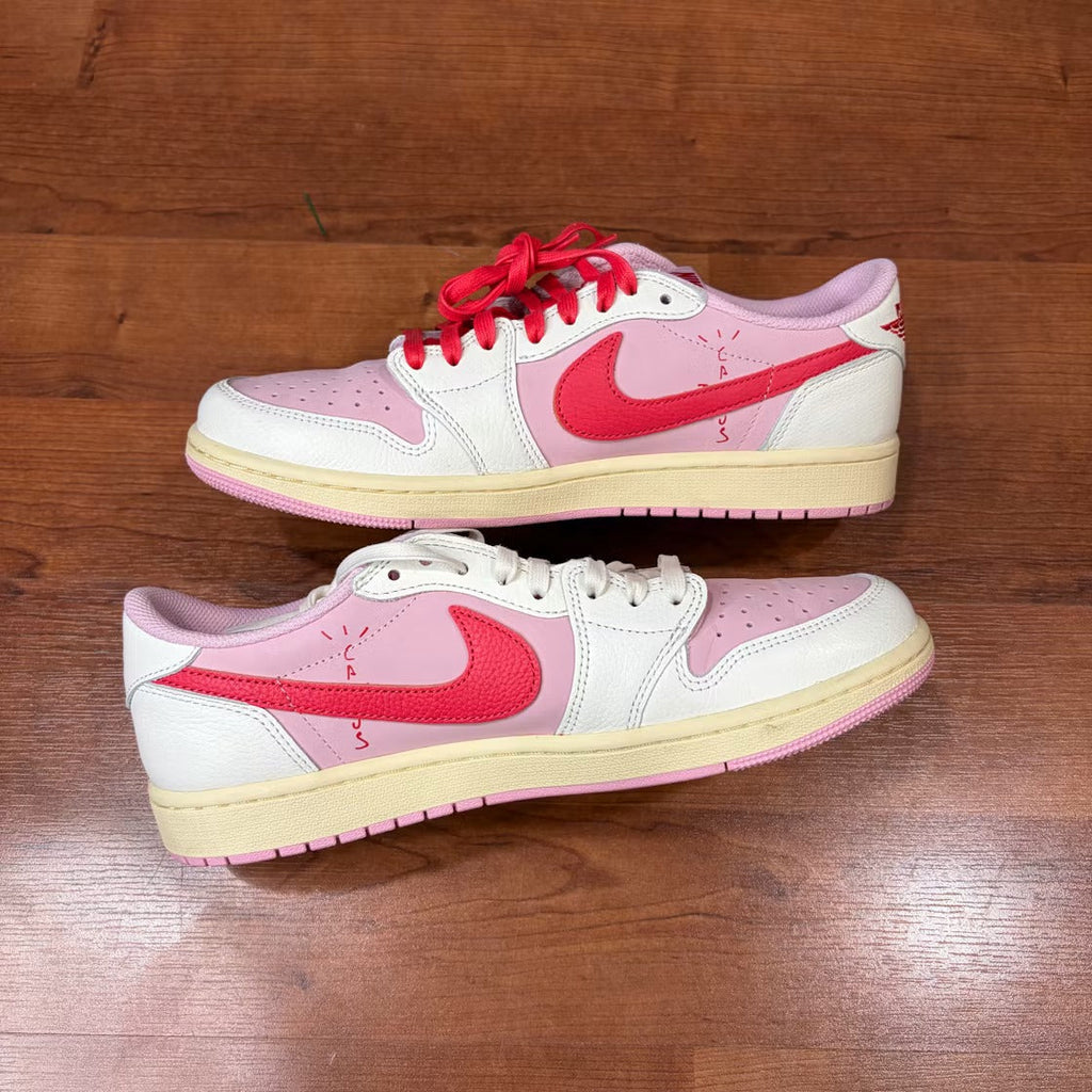 Air Jordan 1 Retro Low OG SP Travis Scott Sail Tropical Pink product image 4, provided for visual reference and product