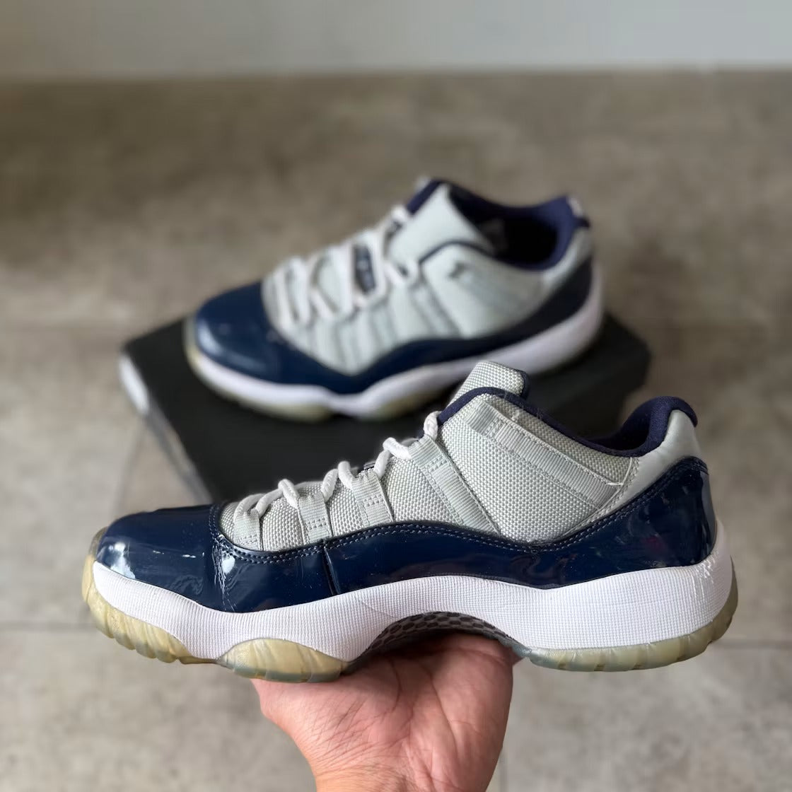 Air Jordan 11 Retro Low Georgetown product image 4, provided for visual reference and product detail review