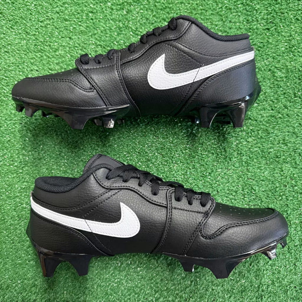 Air Jordan 1 Low TD Cleat Black White product image 3, provided for visual reference and product detail review