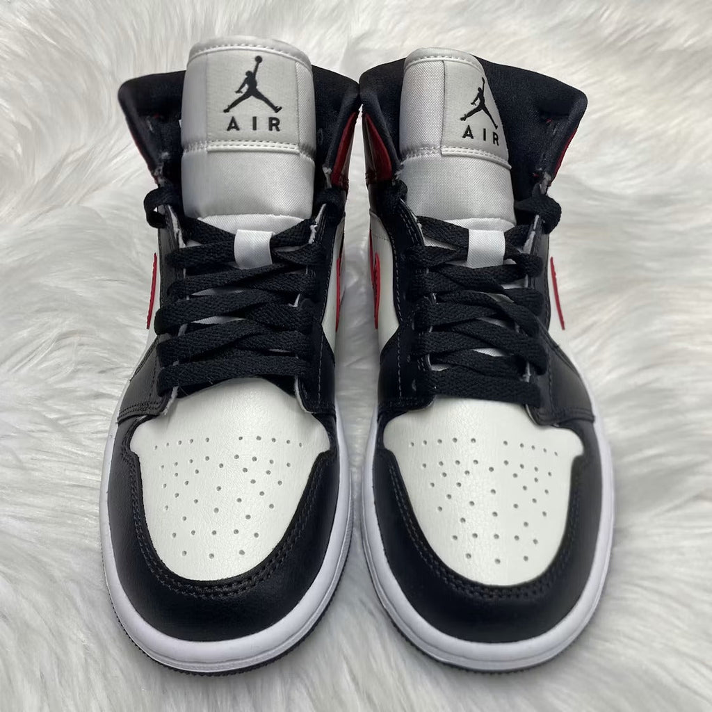 Air Jordan 1 Mid Gym Red Off Noir (Women) product image 5, provided for visual reference and product detail review