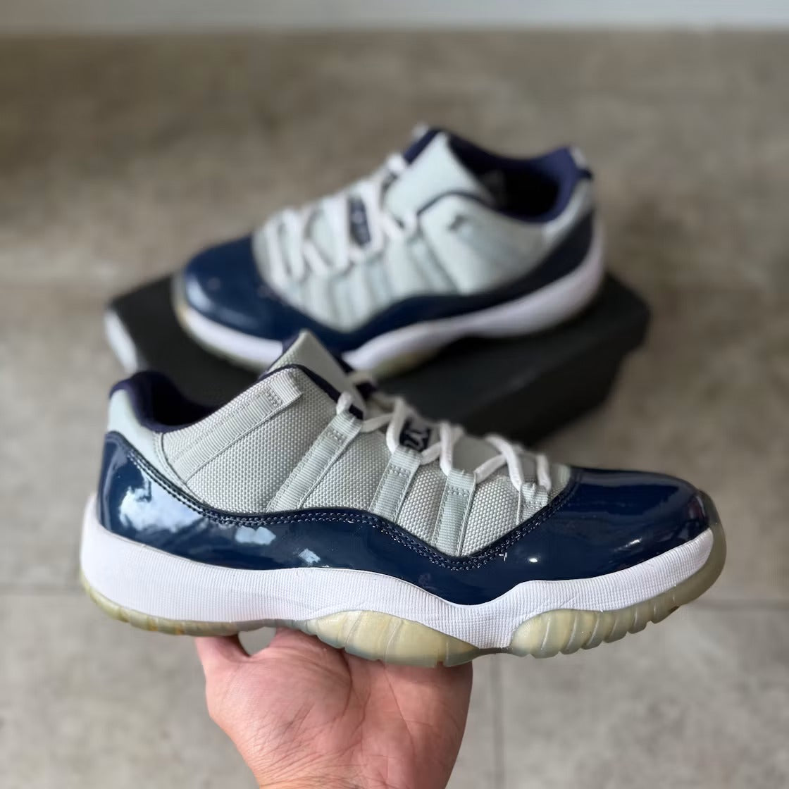 Air Jordan 11 Retro Low Georgetown product image 3, provided for visual reference and product detail review