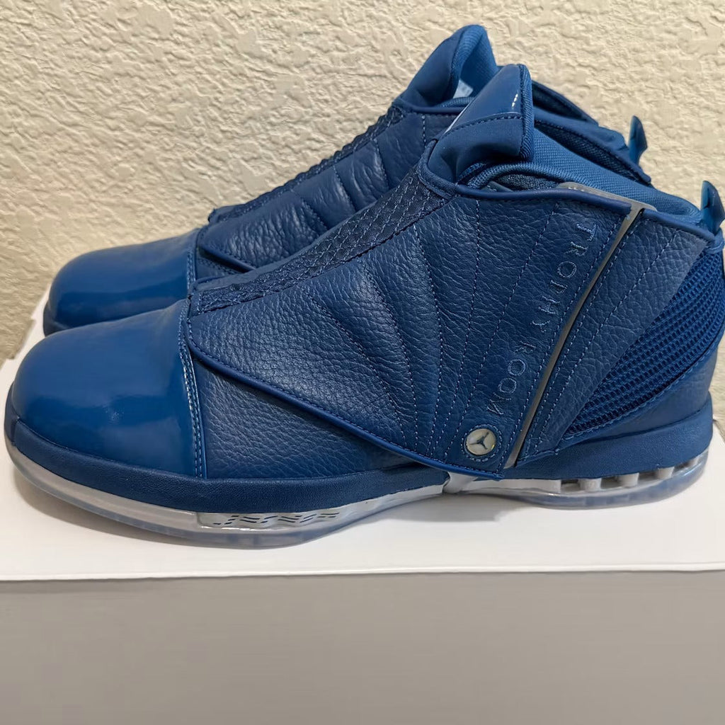 Air Jordan 16 Retro Trophy Room French Blue product image 2, provided for visual reference and product detail review