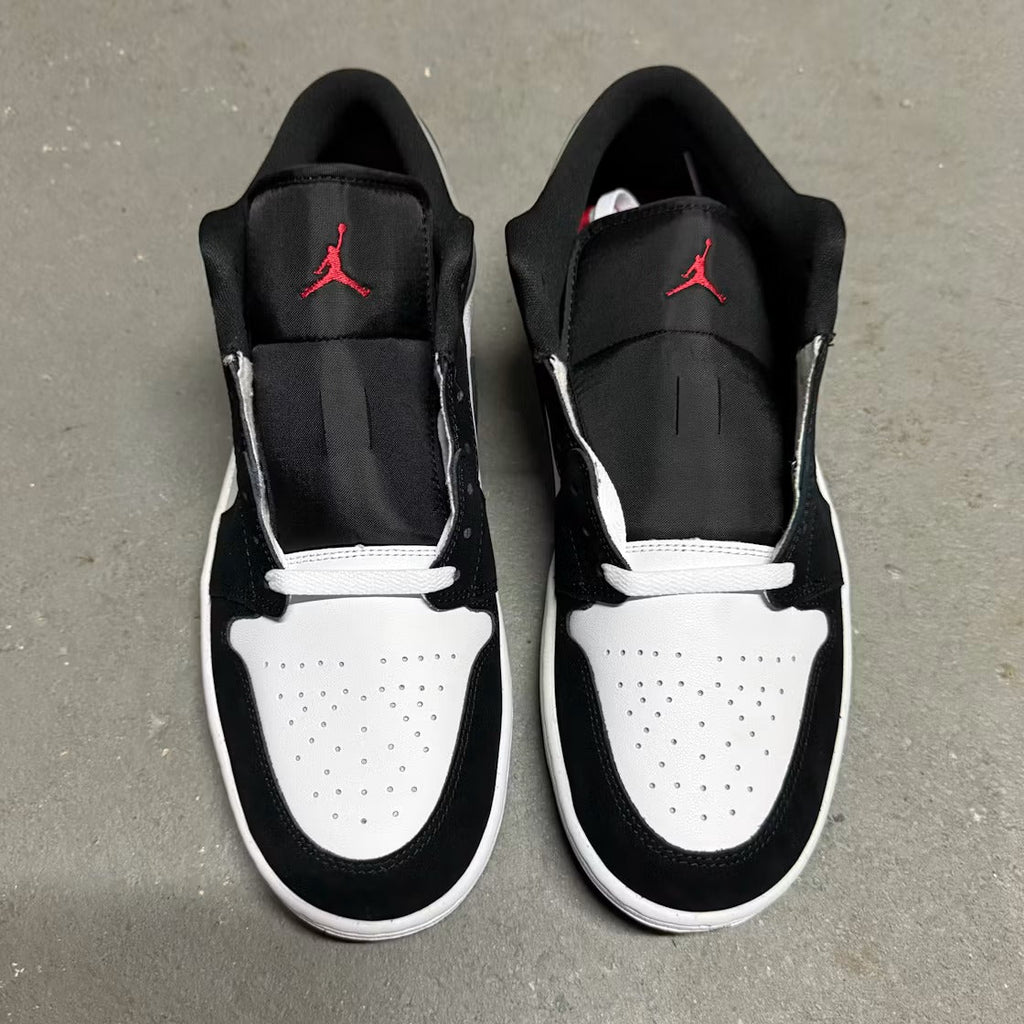 Air Jordan 1 Low SE White Fire Red Black Matte Silver product image 3, provided for visual reference and product detail