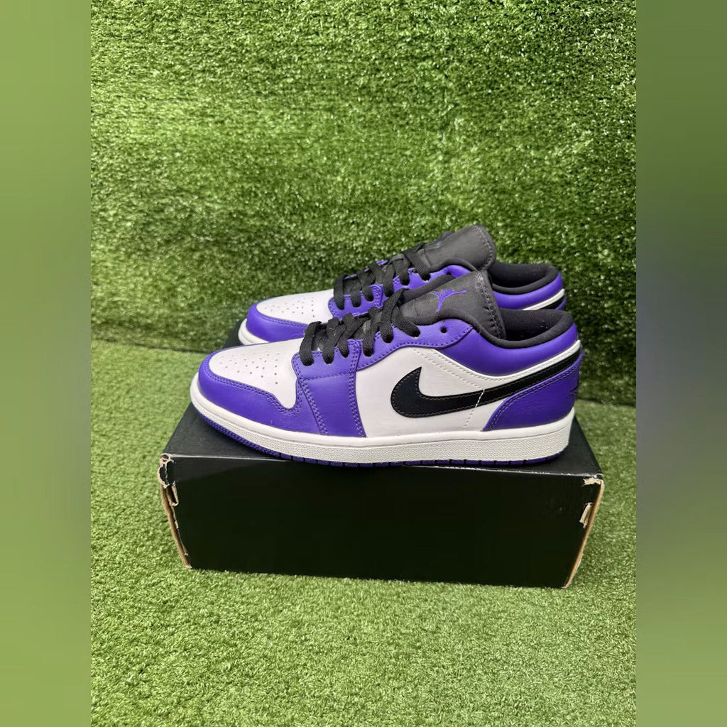 Air Jordan 1 Low Court Purple White product image 5, provided for visual reference and product detail review