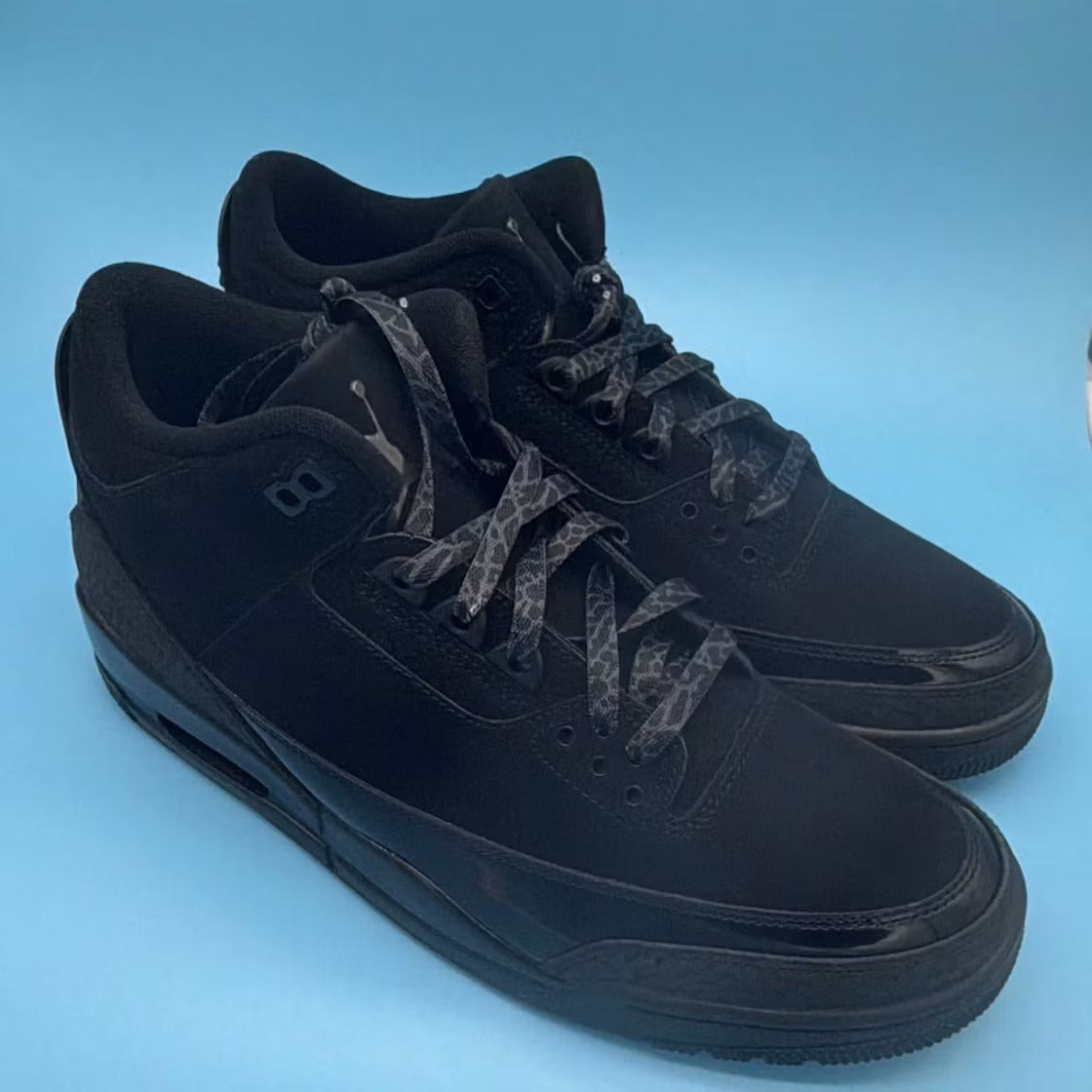 Air Jordan 3 Retro Black Cat (2025) product image 3, provided for visual reference and product detail review