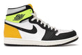 Air Jordan 1 Retro High White Black Volt University Gold product image 1, provided for visual reference and product detail