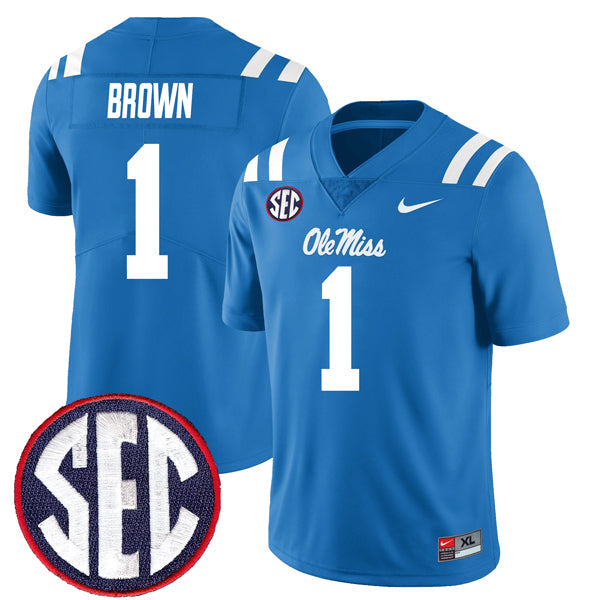 AJ Brown Ole Miss Rebels Jersey - Powder Blue product image 1