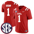 AJ Brown Ole Miss Rebels Jersey - Red product image 1