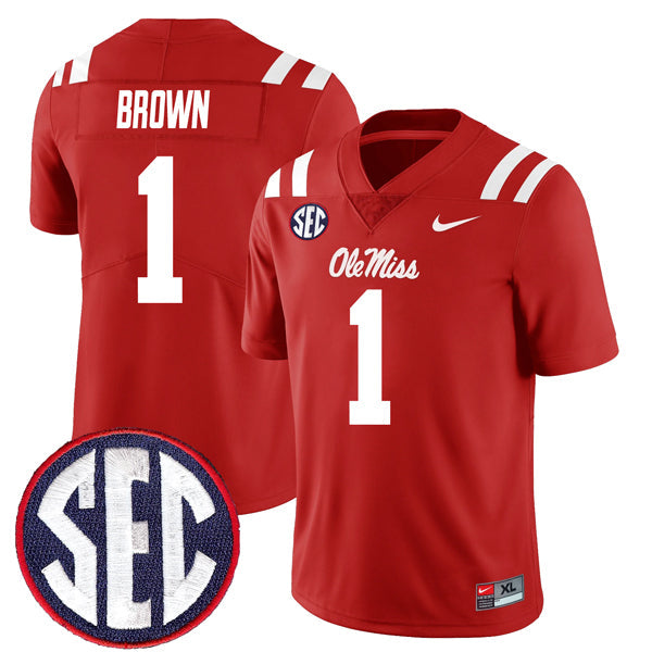 AJ Brown Ole Miss Rebels Jersey - Red product image 1