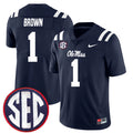 AJ Brown Ole Miss Rebels Jersey - Navy product image 1