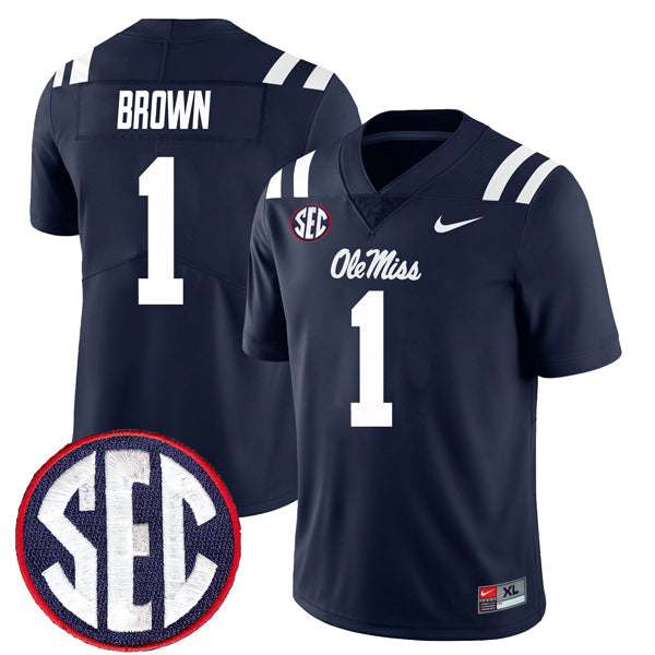 AJ Brown Ole Miss Rebels Jersey - Navy product image 1