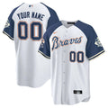 Custom Atlanta Braves Peaches n Cream Alternate Jersey product image 1