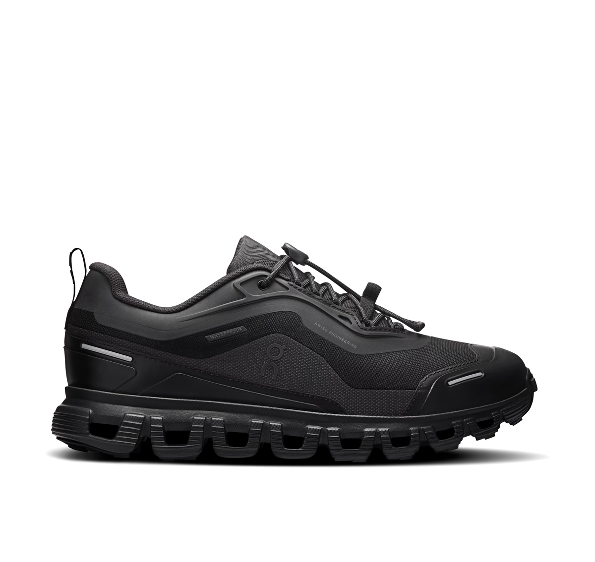 On Women Cloud 6 Geo Waterproof Black/Black Lifestyle Sneakers product image 1, provided for visual reference and product