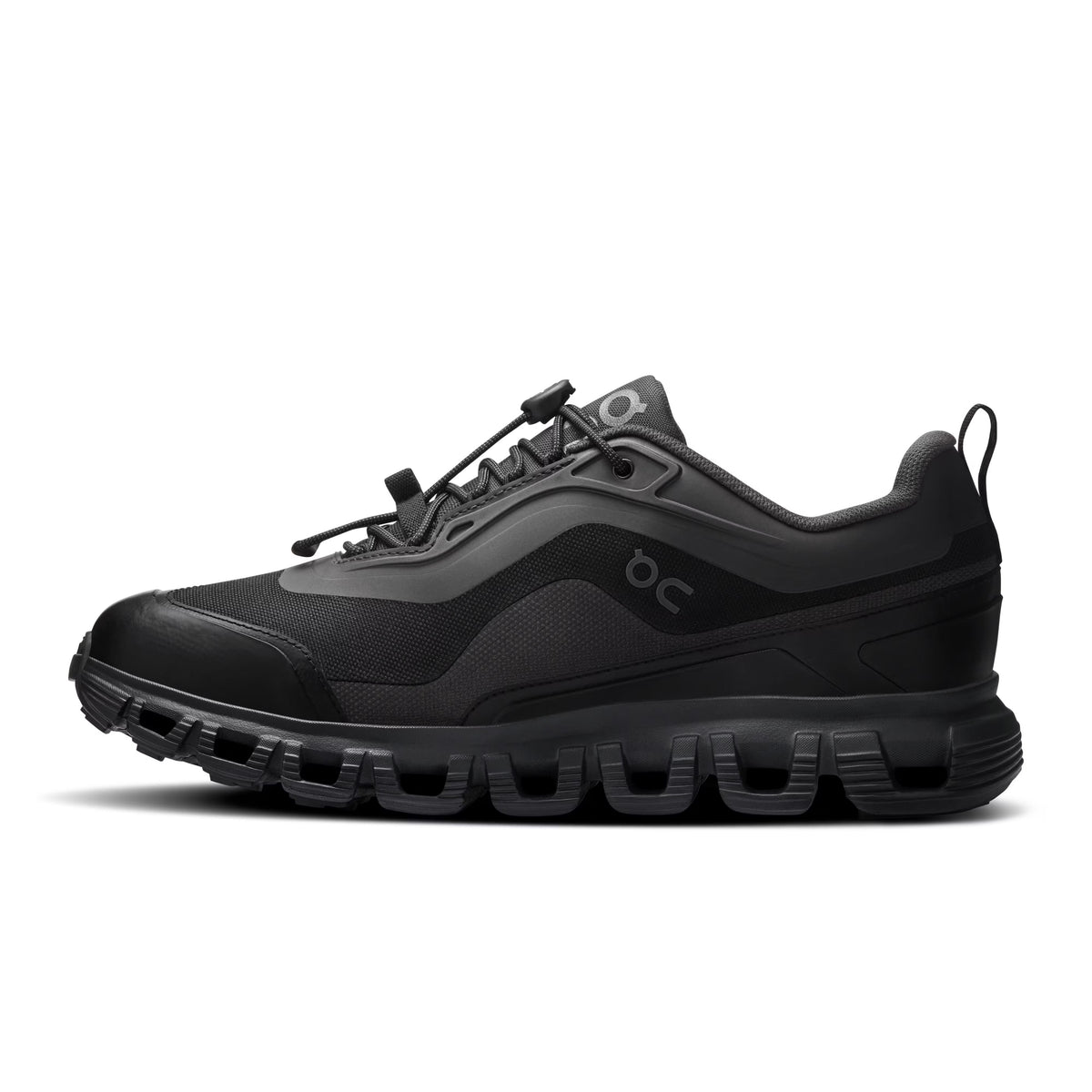 On Women Cloud 6 Geo Waterproof Black/Black Lifestyle Sneakers product image 3, provided for visual reference and product