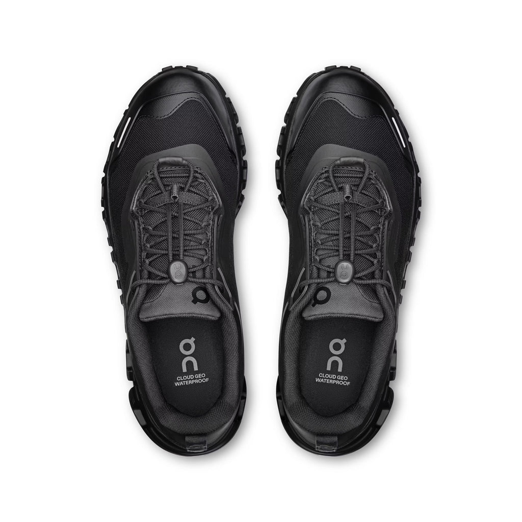 On Women Cloud 6 Geo Waterproof Black/Black Lifestyle Sneakers product image 5, provided for visual reference and product