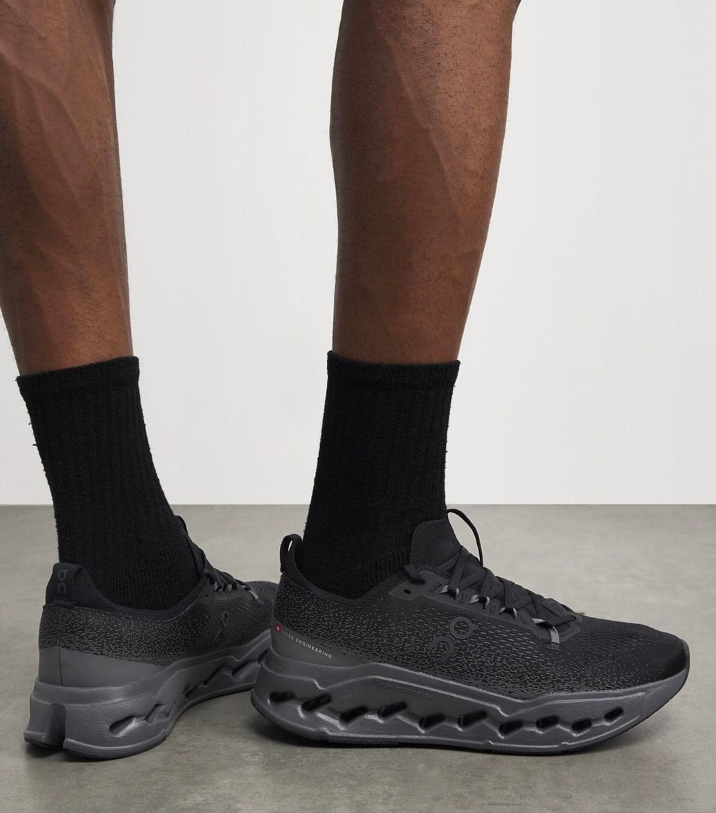 On Cloudsurfer Max Black Eclipse Running Shoes product image 1, provided for visual reference and product detail review