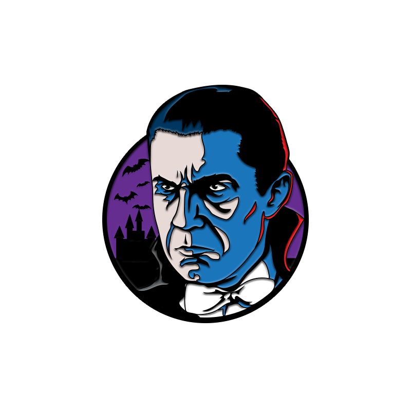 Bela Lugosi Dracula Enamel Pin product image 1, provided for visual reference and product detail review