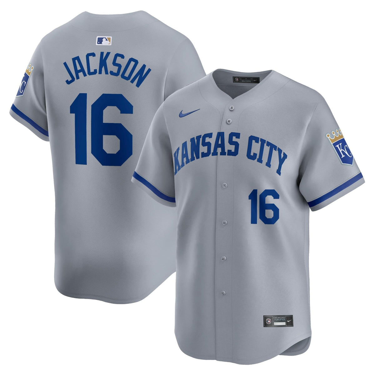 Bo Jackson Kansas City Royals Road Jersey - Gray product image 1