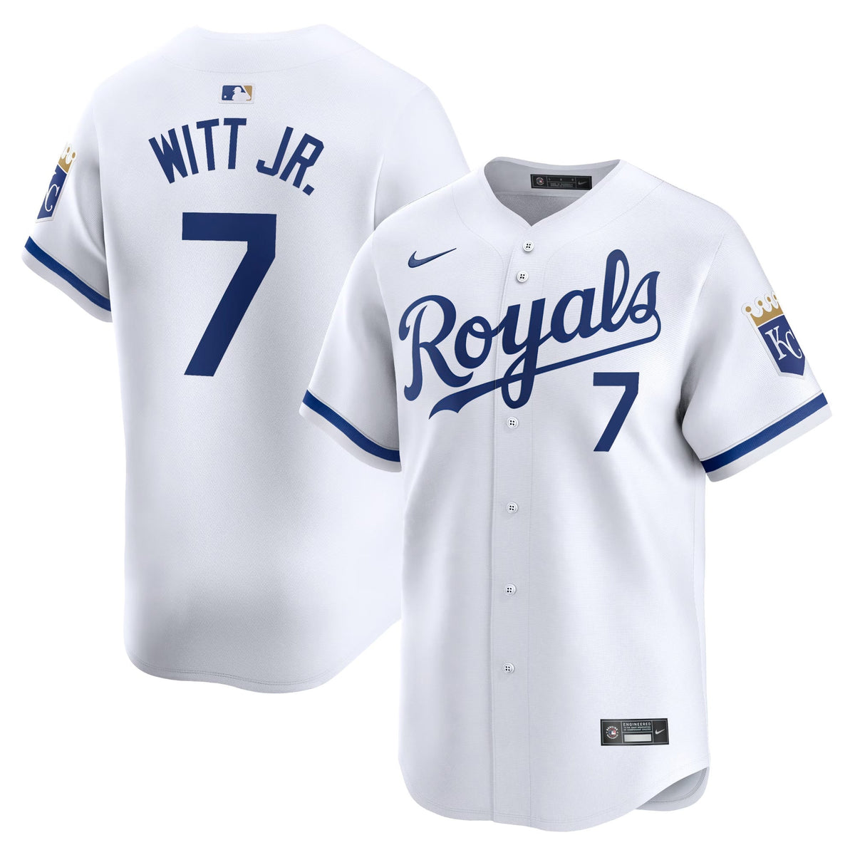 Bobby Witt Jr Kansas City Royals Home Jersey - White product image 1