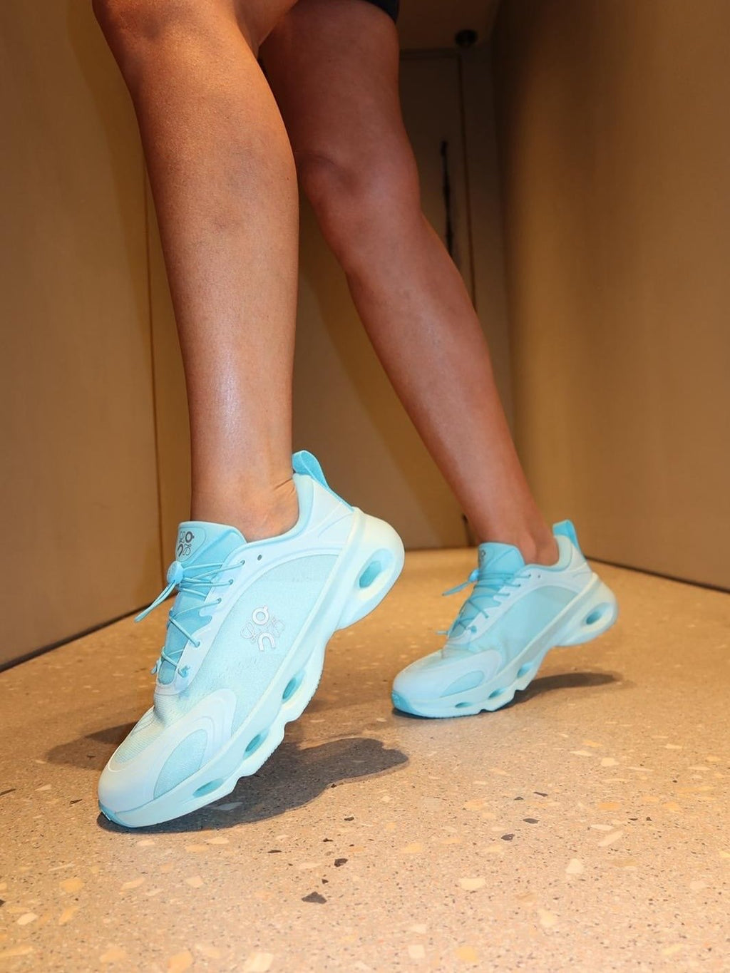 LOEWE x On Cloudsolo Turquoise Lifestyle Sneakers product image 5, provided for visual reference and product detail review