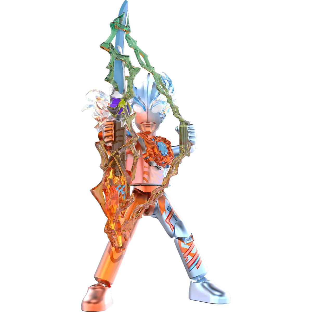 Blokees Ultraman Galaxy Version 12 Blazar's Starlight product image 3, provided for visual reference and product detail