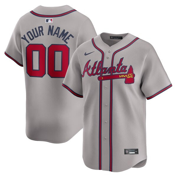 Custom Atlanta Braves Road Jersey - Gray product image 1