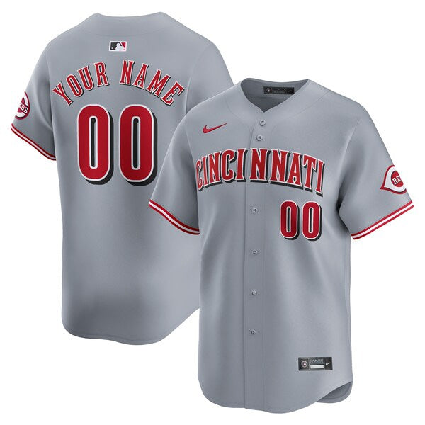Custom Cincinnati Reds Road Jersey - Gray product image 1
