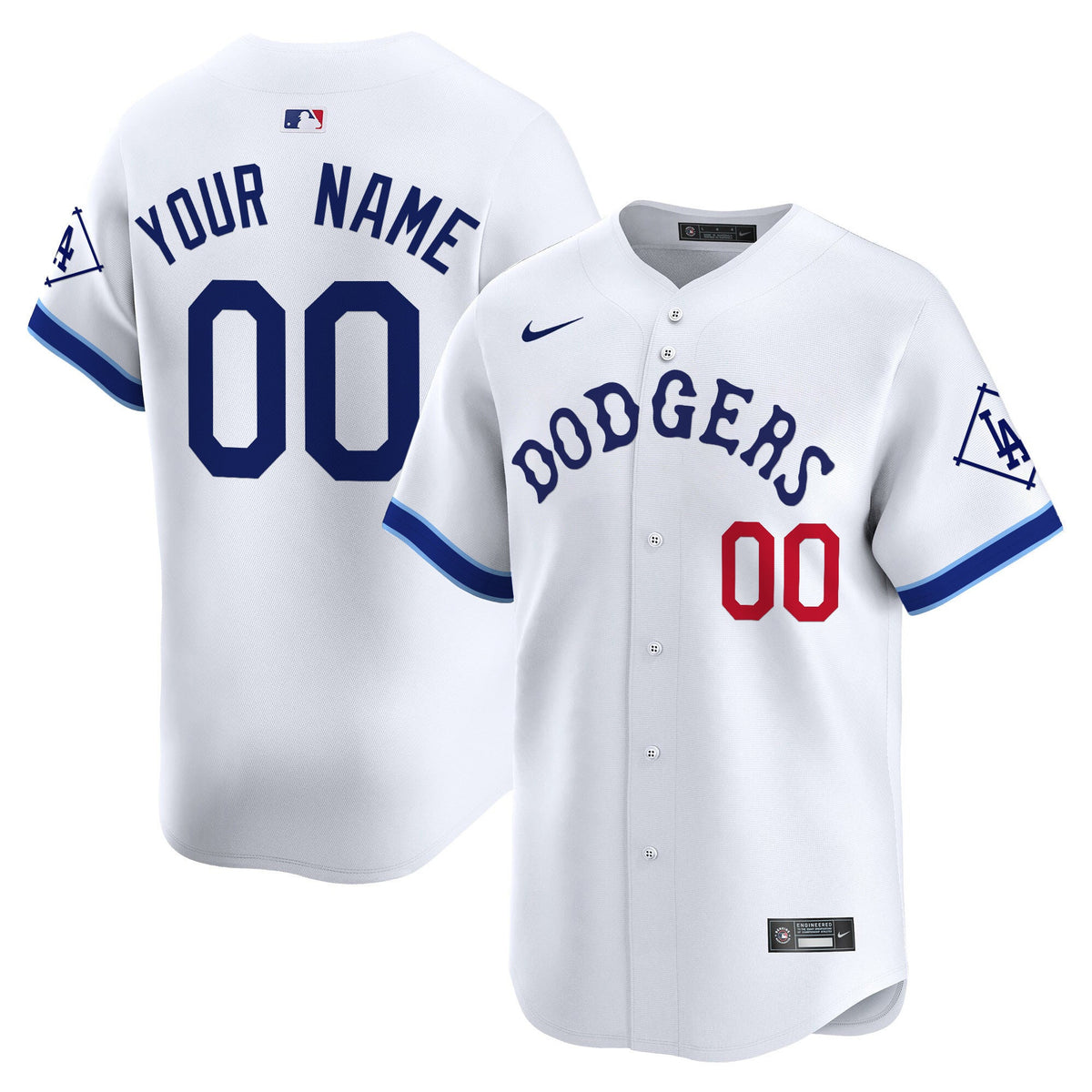 Custom Los Angeles Dodgers Tribute Jersey - White product image 1