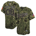 Custom Los Angeles Dodgers USMC Jersey - Woodland Camo product image 1