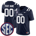 Custom Ole Miss Rebels Jersey - Navy product image 1