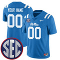 Custom Ole Miss Rebels Jersey - Powder Blue product image 1