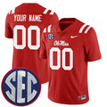 Custom Ole Miss Rebels Jersey - Red product image 1