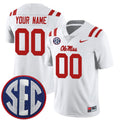 Custom Ole Miss Rebels Jersey - White product image 1