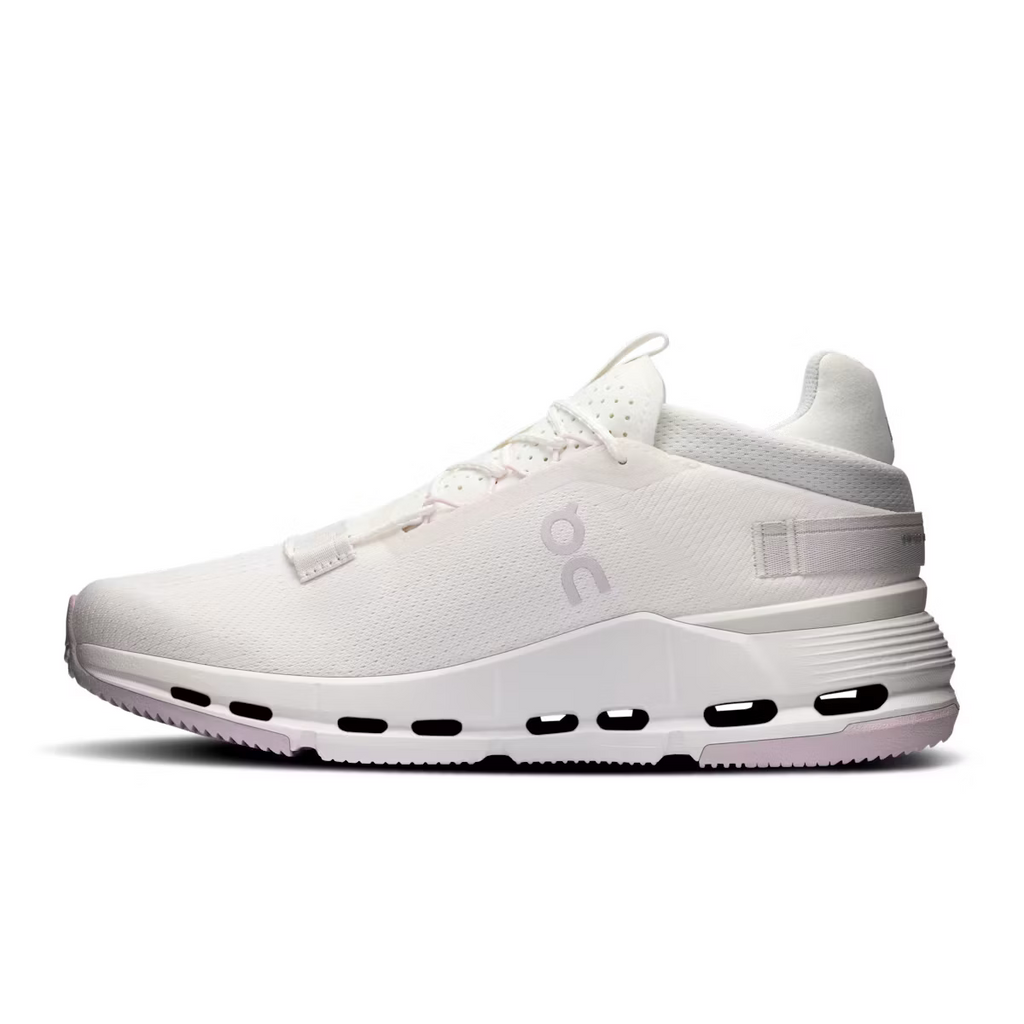 On Women Cloudnova 2 White/Orchid Lifestyle Sneakers product image 4, provided for visual reference and product detail review