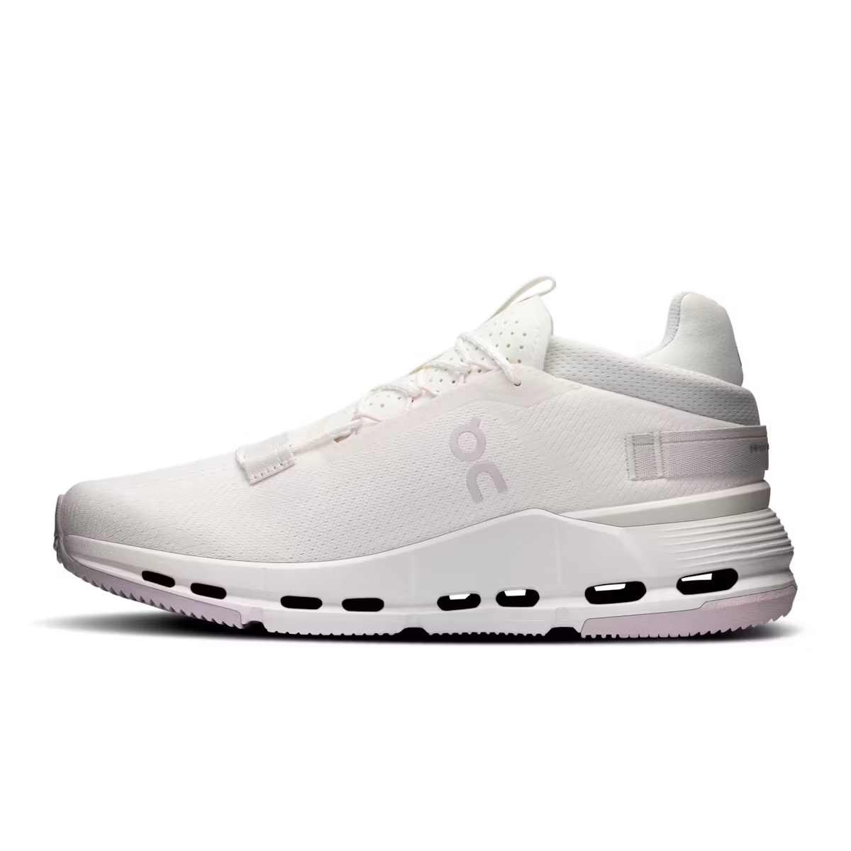 On Women Cloudnova 2 White/Orchid Lifestyle Sneakers product image 4, provided for visual reference and product detail review