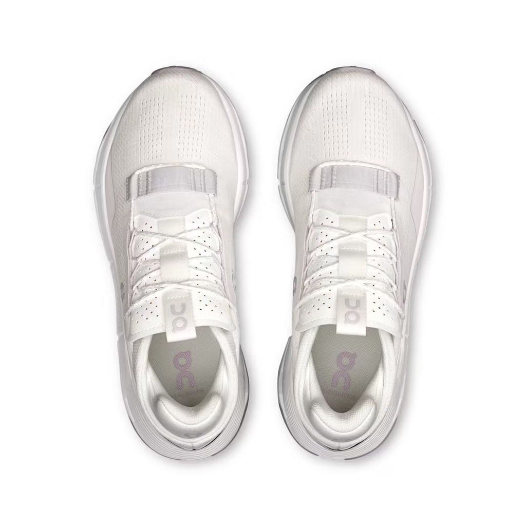 On Women Cloudnova 2 White/Orchid Lifestyle Sneakers product image 3, provided for visual reference and product detail review