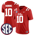Eli Manning Ole Miss Rebels Jersey - Red product image 1