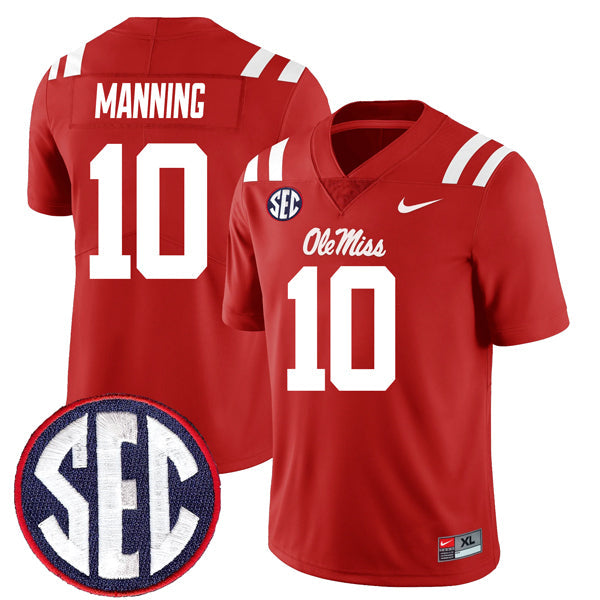 Eli Manning Ole Miss Rebels Jersey - Red product image 1