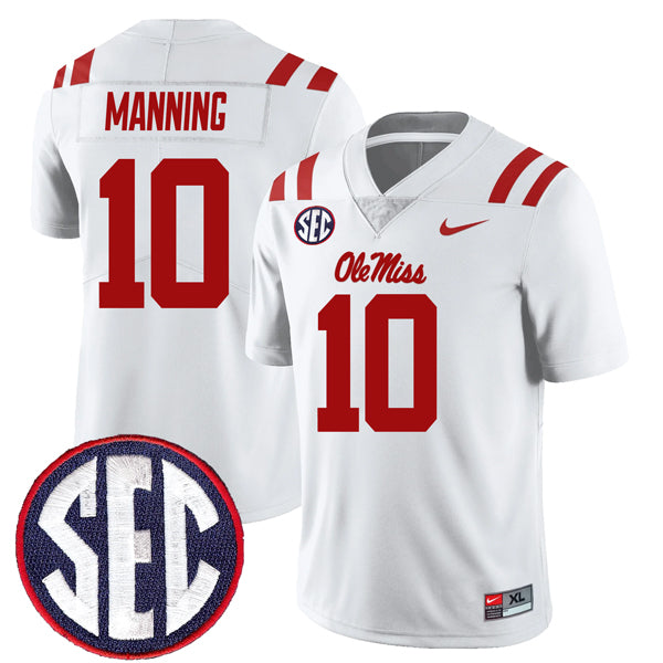 Eli Manning Ole Miss Rebels Jersey - White product image 1
