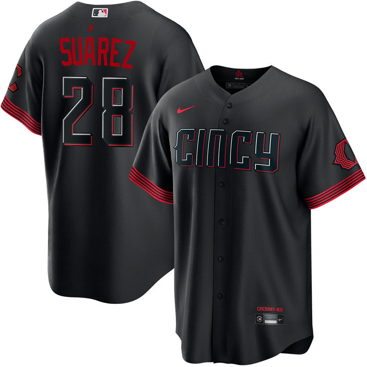 Eugenio Suárez Cincinnati Reds City Connect Jersey - Black product image 1