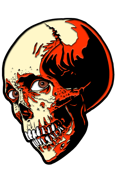 EVIL DEAD 2 - Poster Skull ENAMEL PIN product image 2, provided for visual reference and product detail review