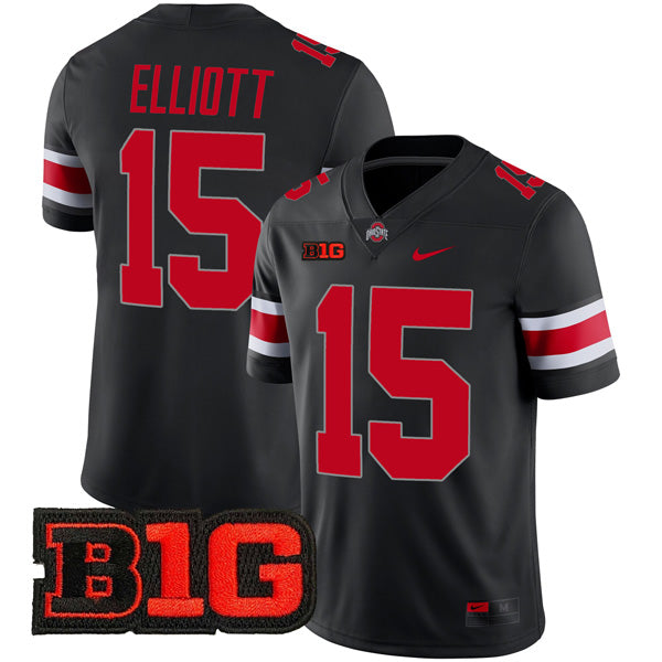 Ezekiel Elliott Ohio State Buckeyes Jersey – Black product image 1