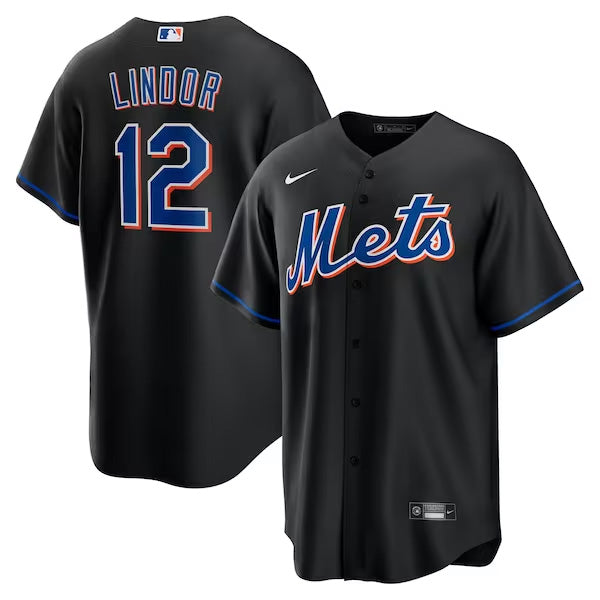 Francisco Lindor New York Mets Jersey – Black product image 1