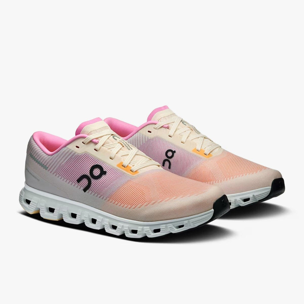 On Cloud 6 Push Tangerine Raspberry Lifestyle Sneakers product image 4, provided for visual reference and product detail