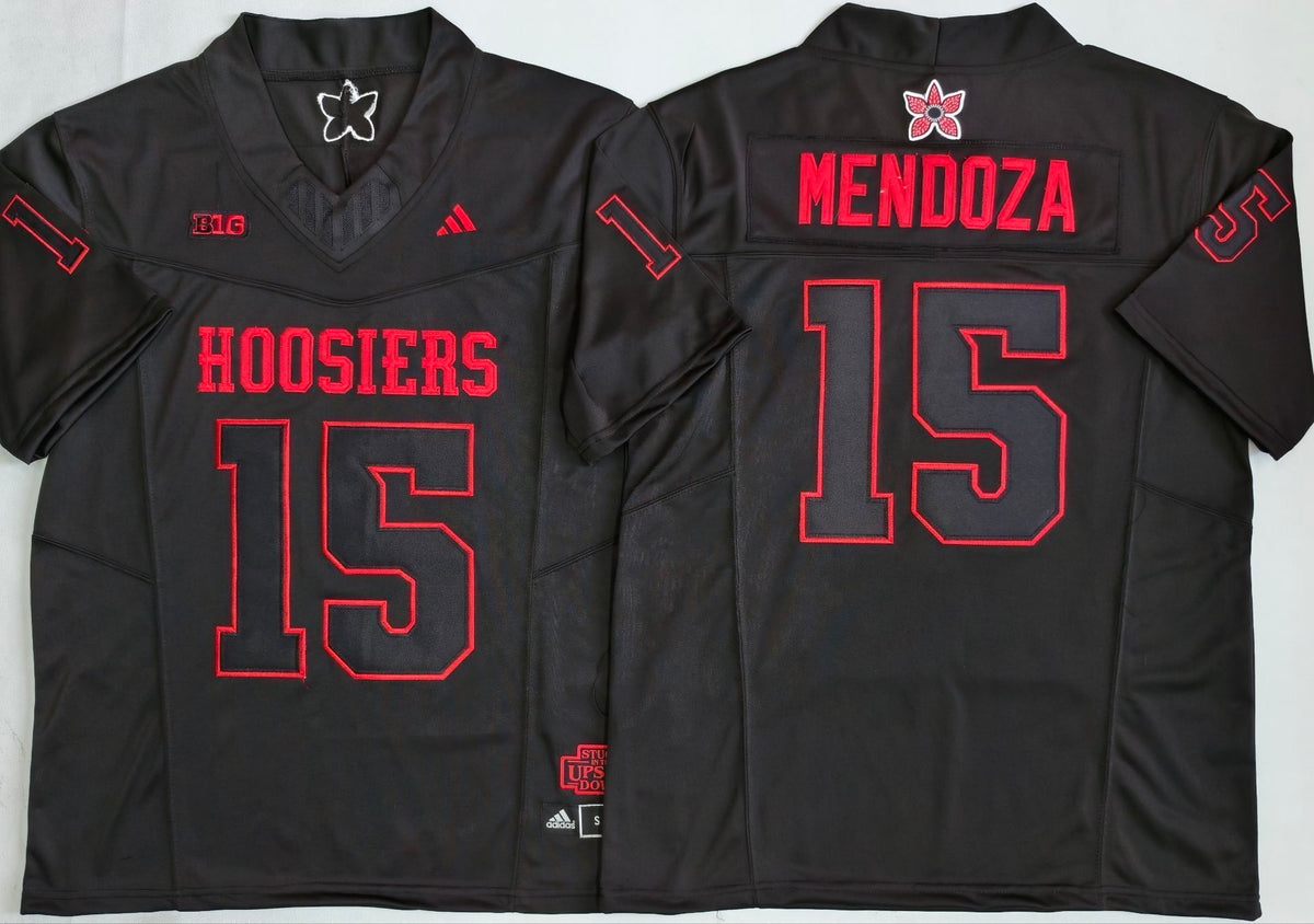 Fernando Mendoza Indiana Hoosiers Black Out Jersey - product image 1