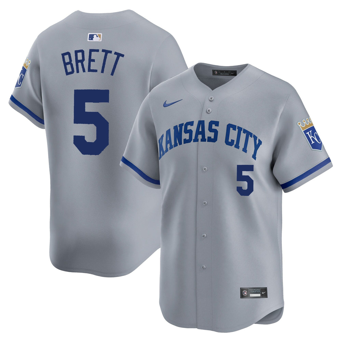 George Brett Kansas City Royals Road Jersey - Gray product image 1