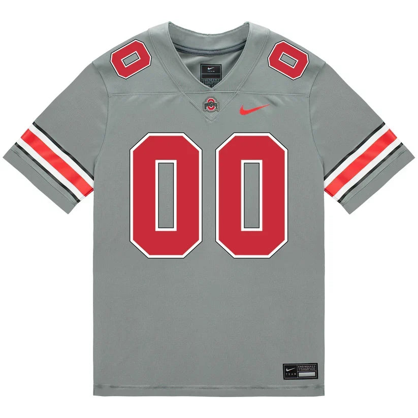 Custom Ohio States Buckeyes Jersey - Grey product image 2