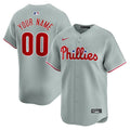 Custom Philadelphia Phillies Away Jersey - Gray product image 1
