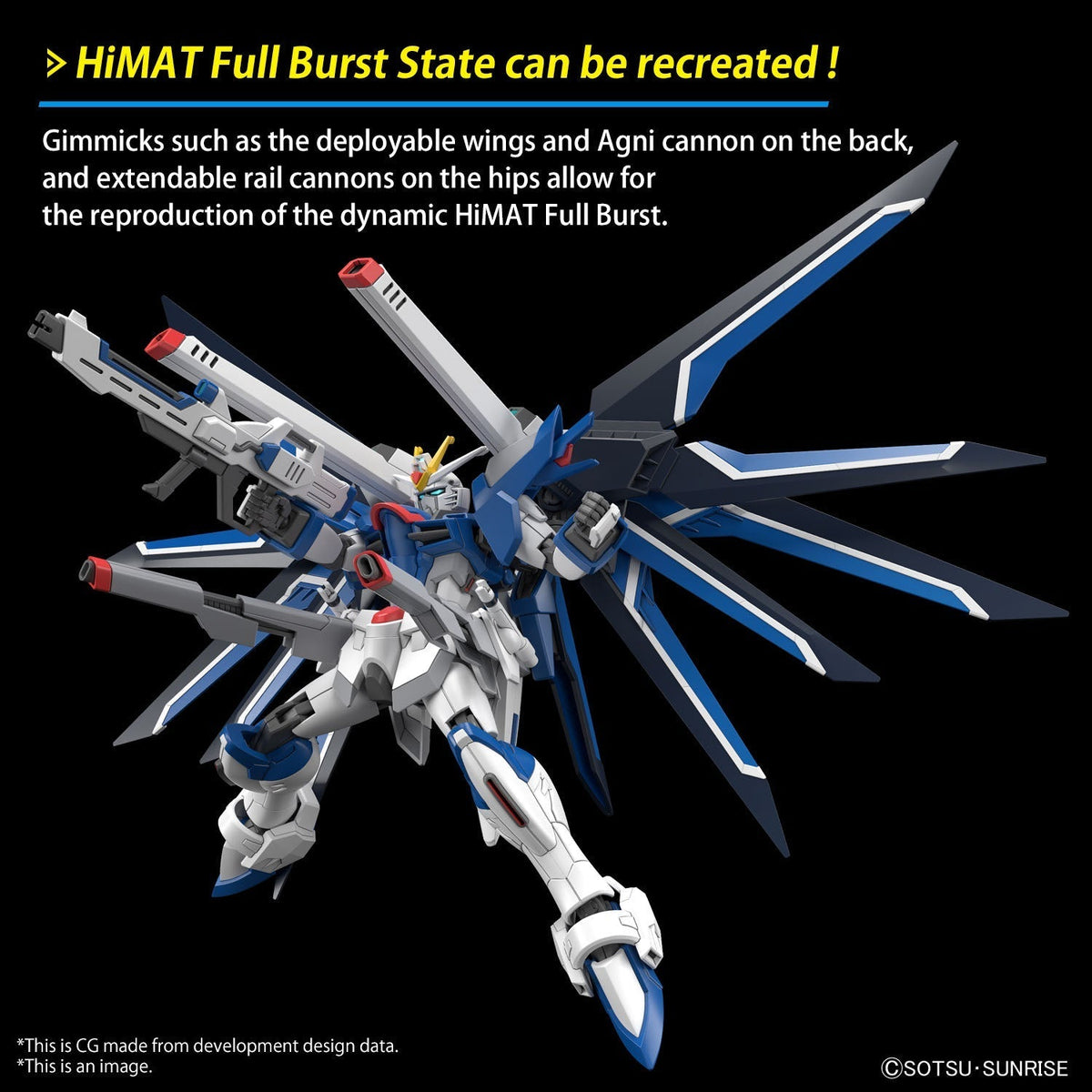 Gundam 1/144 HGUC #243 HGCE Seed Freedom STTS-909 Rising Freedom Gundam Model Kit product image 11, provided for visual