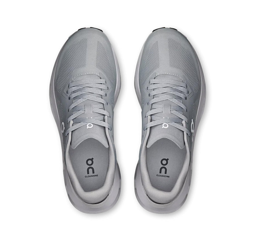 On Men Cloudzone Alloy/Rock Lifestyle Sneakers product image 3, provided for visual reference and product detail review